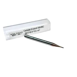 Frez węglikowy VHM Fi1 x 50mm 55HRC 4Z